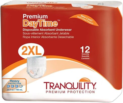 ملابس داخلية ممتصة للنهار من ترانكويلتي بريم مقاس 2XL 48CT in Saudi Arabia