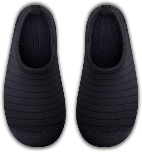 أحذية مائية للأطفال من SEEKWAY للأطفال الصغار والأولاد والبنات، جوارب مائية سريعة الجفاف ومضادة للانزلاق للرياضات الخارجية وحمام السباحة والشاطئ والمشي باللون الأسود in Kuwait