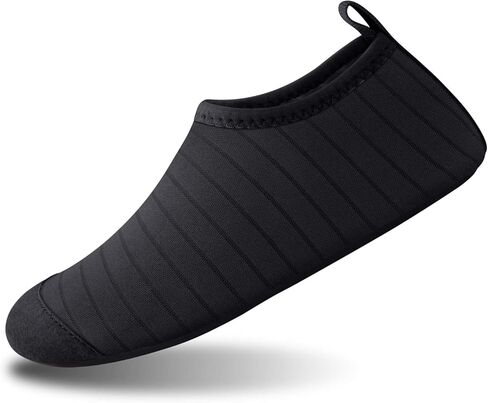 أحذية مائية للأطفال من SEEKWAY للأطفال الصغار والأولاد والبنات، جوارب مائية سريعة الجفاف ومضادة للانزلاق للرياضات الخارجية وحمام السباحة والشاطئ والمشي باللون الأسود in Kuwait