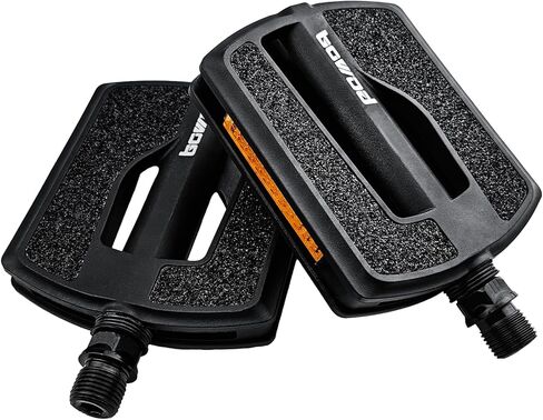 دواسات الدراجة مع أشرطة عاكسة، دواسات دراجة مسطحة من النايلون غير قابلة للانزلاق مع سطح مصقول، دواسات مركبة بدون مشبك لاستبدال دواسات الدراجة على الطرق الجبلية مقاس 9/16 بوصة في المدينة in Kuwait