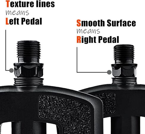 دواسات الدراجة مع أشرطة عاكسة، دواسات دراجة مسطحة من النايلون غير قابلة للانزلاق مع سطح مصقول، دواسات مركبة بدون مشبك لاستبدال دواسات الدراجة على الطرق الجبلية مقاس 9/16 بوصة في المدينة in Kuwait