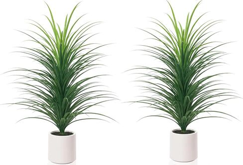 Tamiaia™ Artificial Tropical Yucca Tree 4FT, Dracaena Marginata Tall Artificial Plants Indoor, Large Faux Plants Indoor, Artificial Grass for Home Decor, Fake Tree Floor Plant (1, 4FT) in Saudi Arabia