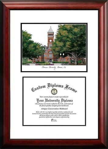 Campus Images SC994V Clemson University Scholar Diploma Frame, 8.5" x 11" in Saudi Arabia