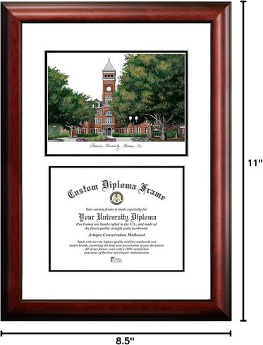 Campus Images SC994V Clemson University Scholar Diploma Frame, 8.5" x 11" in Saudi Arabia