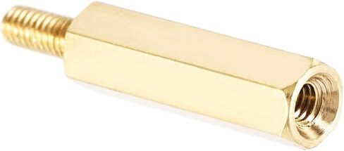 Male to Female Thread Spacer Screws Brass Hex Standoff M2 x 15mm + 4mm PCB Pillar for Drone Quadcopter, Computer & Circuit Board, Pack of 20, Gold in Kuwait