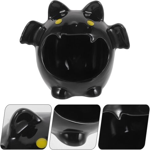 Yardwe Halloween Candlestick Creative Tealight القوطية شمعة حامل Tealight شمعة حامل حامل شموع الهالوين حامل شموع مستدقة ديكور الهالوين لطيف زخرفة رف السيراميك in Kuwait