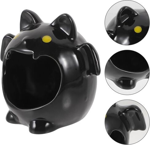 Yardwe Halloween Candlestick Creative Tealight القوطية شمعة حامل Tealight شمعة حامل حامل شموع الهالوين حامل شموع مستدقة ديكور الهالوين لطيف زخرفة رف السيراميك in Kuwait