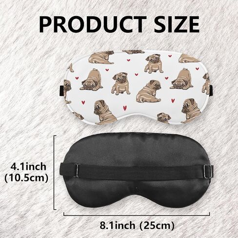 French Bulldog Silk Sleep Masks for Women Men, Dog Lovers Gifts for Women, Dog Blindfold for Sleeping Eye Masks, Funny Travel Sleep Mask Adjustable Sleep Mask Travel Sleep Gifts for Dog Lovers in Kuwait