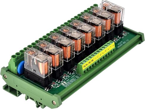 تيار متردد/تيار مستمر 12 فولت ملف 8-SPDT وحدة تتابع الطاقة القابلة للتوصيل، 16 أمبير 250 فولت تيار متردد/30 فولت تيار مستمر in Kuwait