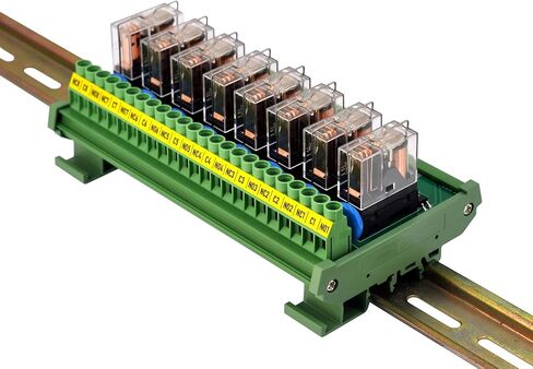 تيار متردد/تيار مستمر 12 فولت ملف 8-SPDT وحدة تتابع الطاقة القابلة للتوصيل، 16 أمبير 250 فولت تيار متردد/30 فولت تيار مستمر in Kuwait