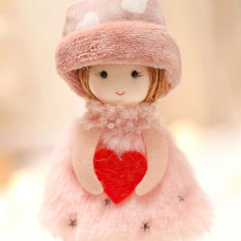 Foraineam 3 قطع عيد الحب معلقة دمية الملاك، شجرة عيد الميلاد باب الجدار شنقا الحلي، أفخم دمية الحرف الجان المعلقات لعيد الميلاد ديكور المنزل الطرف in Kuwait