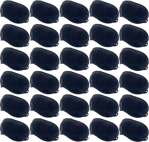 Sleep Mask Pack of 30, Eye Shade, Blindfold for Men, Women and Children, Adjustable, Expandable Dual Straps for a Perfect Fit, Cover, Party Games, Travel, Hotel, Yoga, Camp, Nightshift Lightweight in Saudi Arabia