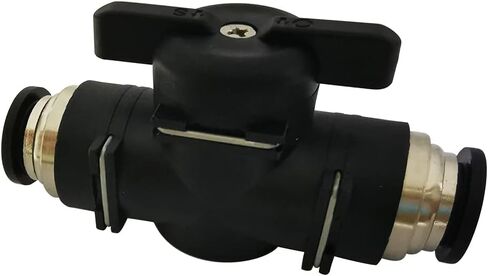 Pysrych Pneumatic 6mm OD Ball Valve Air Flow Control Valve Push to Connect Fitting 1pc in Saudi Arabia