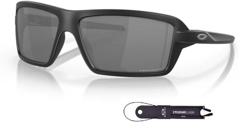 Oakley Cables OO9129 Rectangle Sunglasses for Men + BUNDLE Accessory Leash + Designer iWear Kit in Saudi Arabia