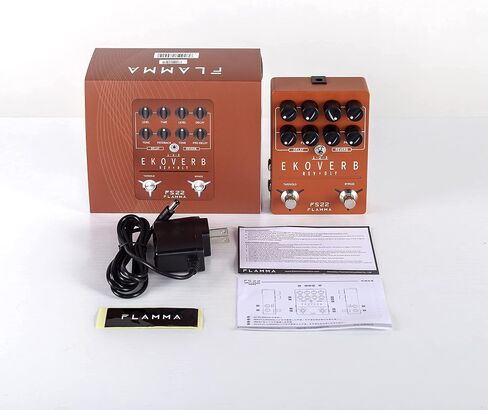 FLAMMA Octave Guitar Pedal FS23 Pitch Shifter Pedal with Modulation, Reverb, and Slow-attack for Electric Guitar, True Bypass in Saudi Arabia