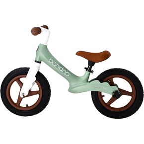 banana bike Dino Balance Bikes - Training Bicycle for Boys and Girls - Lightweight Toddler Bike for Kids 3+ Years - Adjustable Handlebar and Seat, No Pedal Balancing Bike - Green