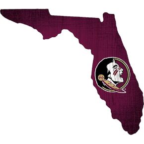 Fan Creations Florida State Seminoles 12" x 10.5" Team Color Logo State