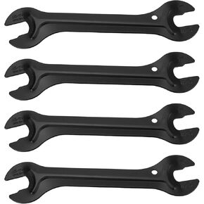 4Pcs 4 Pcs Bike Hub Cone Wrench, Bicycle Pedal Wrench, Spanner Hub Wrench Axle Cone Adjuster Double Side Cycling Repair Removal Tool, 13,14,15,16mm