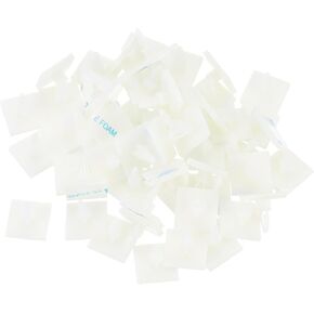 MECCANIXITY 88 Pcs Adhesive PCB Spacer, Sticky Nylon Insulated Standoffs for PCB Board, Supporting Height 0.26", Fits PCB Hole Dia 4mm to 4.3mm, White