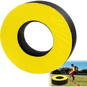 BALAPET Football Tackle Wheel, Football Tackle Ring for Youth,Football Training Equipment Football Tackle Dummies High Elastic Foam and Waterproof PU Leather for Football Practice