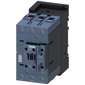 SIEMENS 3RT20461AK60 IEC Magnetic Contactor, 120VAC, 3 Pole, 95 Amp, 1NO+1NC, Size S3, Screw Terminal