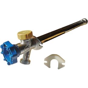 1 Piece XFITTING Anti-Siphon Frost Free Sillcock 10", 1/2" Push Fit x 3/4" GHT Valves, 1 Pack