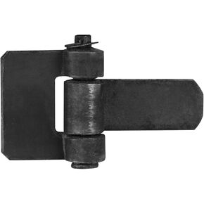 6 Pcs Weld on Door Hinges, 3-1/4"x5-1/8", Strap Style Long Leaf Hinge, Trailer Truck Body Gate Door Hinge, Thickness 4.5mm, Removable Pin