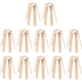 12Pcs Universal Six Claws Brass Golf Shaft Adapter Shims Golf Head Caliber Filler Thickened 0.30mm 335.350.355.370 for All Shaft Accessories