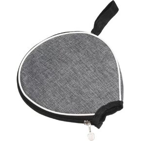 PATIKIL Ping Pong Paddle Case, Table Tennis Racket Case Half Soft Cover Container Bag for Sports Accessories, Grey