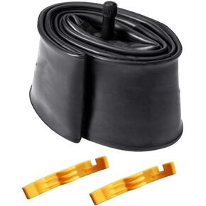 20 Inch Heavy Duty Fat Bike Tube 20x3.5/4.0 AV32mm Schrader Valve Compatible with 20x3.5/3.6/3.8/4.0 Mountain Bike/E-Bike Fat Tire with 2 Bike Tire Levers