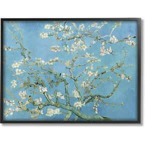 Stupell Industries Almond Blossoms Vincent van Gogh Classic Tree Blossom Painting Framed Wall Art, Design By one1000paintings
