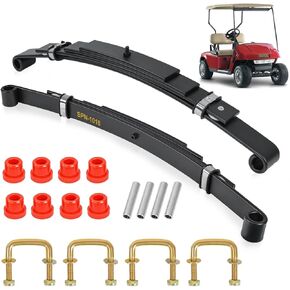 Heavy Duty EZGO TXT 4-Leaf Rear Leaf Spring Bushings & Sleeves Fits 1994-Up Golf Cart