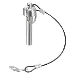 uxcell Magnetic Locking Pins, 304 Stainless Steel Magnet Type Quick Release Pin with Push Ring and 24.5cm Rope (8mm-21mm)