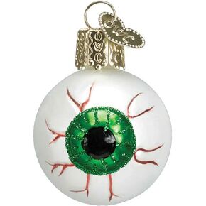 Old World Christmas Green Evil Eye Glass Blown Ornament for Christmas Tree