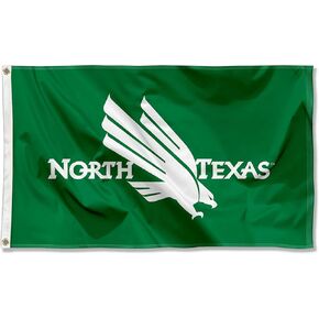 North Texas Mean Green Eagles University Large College Flag
