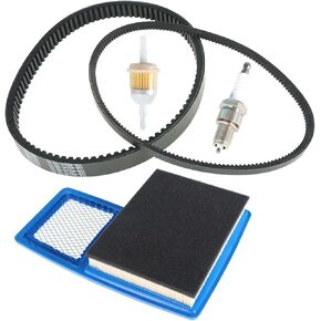 Kit Drive Starter Belt Spark Plug Replacement for Yamaha G16 G19 G22 G29 Gas Golf Cart 301cc or 357cc 1996-Up
