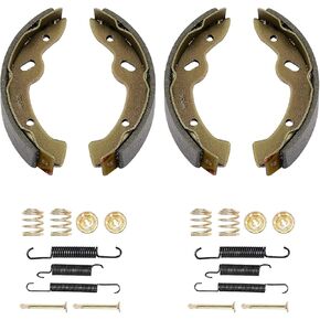 EZGO Brake Shoes&Bendex Drum Brake Spring Hardware Kit Fit E-Z-GO TXT/Medalist 1997 UP, Workhorse 96 UP, OEM 27943G01 27945G01 70794G01 70795G01(Only EZGO 2-Cycle Carts)