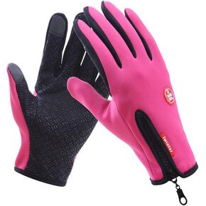 Bicycle Motorcycle Waterproof Gloves Outdoor Sport Warm Windproof Thermal Touch Gloves Riding Running Bike Cycling Gloves Hot Hands Warmer