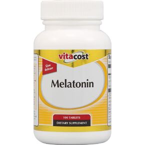 Vitacost Melatonin Time Release 5 mg Plus B6-100 Tablets