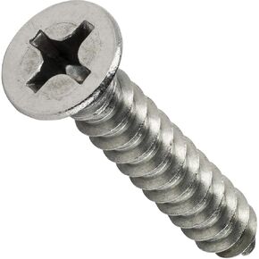 US STAINLESS 100 Pieces US Stainless 316 A4#08-15 x 1-1/2" Self Tapping Machine Screw Flat Head Type A Phillips
