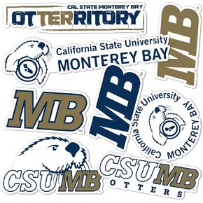 Desert Cactus Cal State Monterey Bay Sticker University California Otters MB Stickers Vinyl Decals Laptop Water Bottle Car Scrapbook 13.43x10.94 Sheet T2 (Type 2)