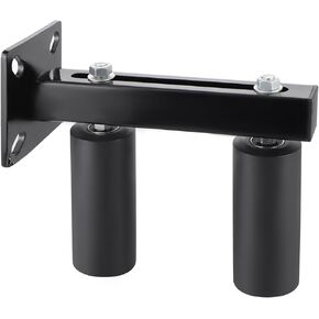 Skelang Slide Gate Guide Roller, 6" UHMW Hard Nylon Guider, Adjustable Sliding Gate Support Assembly for Preventing The Gate from Falling