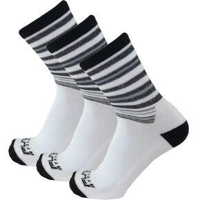 Diabetic Socks for Men Women - Loose Fit, Non-Binding Top, Neuropathy, Crew Length, 3, 6 Pair Packs