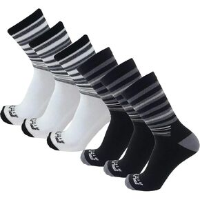 Diabetic Socks for Men Women - Loose Fit, Non-Binding Top, Neuropathy, Crew Length, 3, 6 Pair Packs in Kuwait