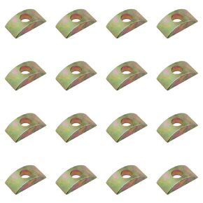 16PCS M8x7x14 Zinc Alloy Half Moon Nut Washer Furniture Connector Nut Space Washer for Wooden Railings and Connecting Furniture
