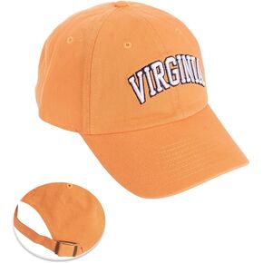 Desert Cactus University of Virginia Baseball Hat Cavaliers UVA Wahoos Brimmed Embroirderd Hats Cap Adjustable Cloth Strap Adult (Style A1) Orange