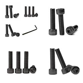British Screws Stainless Steel Screw Socket Head Screws, Alloy Steel #10-32 x 1 1/8",UNF Black Oxide, Pack of 20 Screws 1 hex Wrench kit