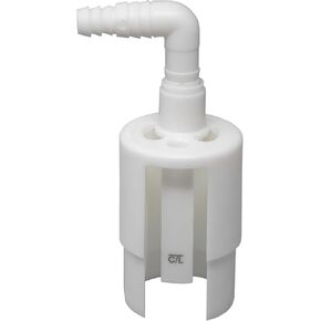 Dual Air Gap for Water Softener and Reverse Osmosis with 5/8 or 1/2-inch and 3/8 or 1/4-inch inlets, 1-1/2 or 2-inch Standpipe (8500, GAP-CAP, AG130-001)