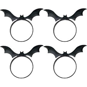 Ciieeo 4pcs Bat Napkin Ring Halloween Decorative Accessories Container for Sandwiches Practical Decorations Napkin Holder Delicate Napkin Rings Round Decorative Ring Ferroalloy