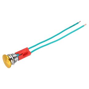 MECCANIXITY 1PCS 10A 250V AC 16mm 5/8" Latching Mushroom Head Push Button Switch Red 1NO Waterproof IP65 SPST with Socket Plug Domed Round 2 Welding Foot Switch